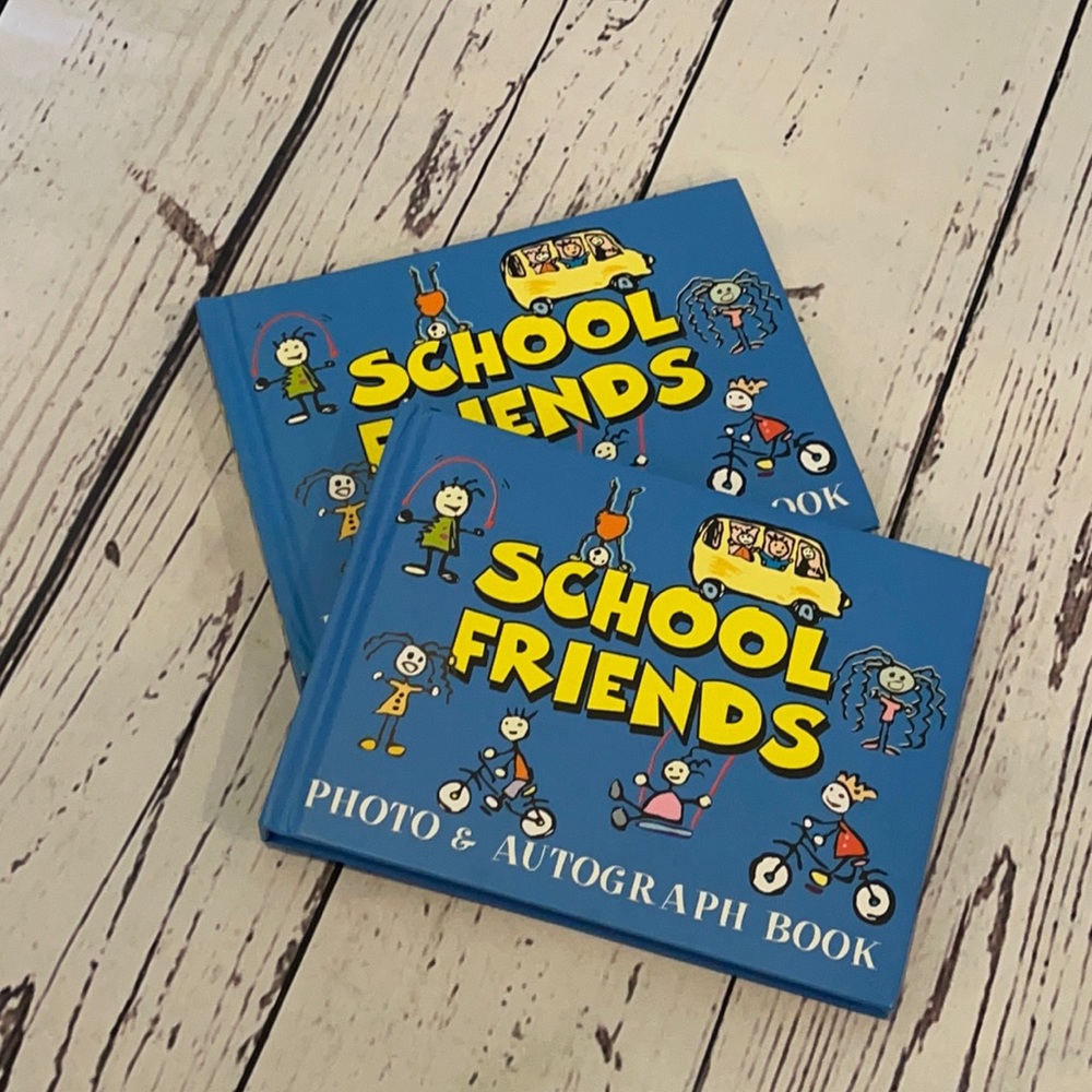 NWOT cute school Friends keepsake books